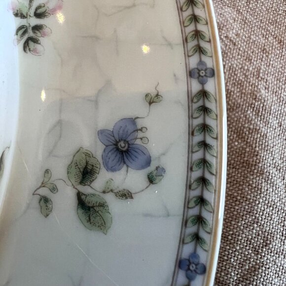 Wedgwood "Fleur" Fine China Replacement Soup Bowl VTG '97 Floral Design 9" Japan - Picture 5 of 12